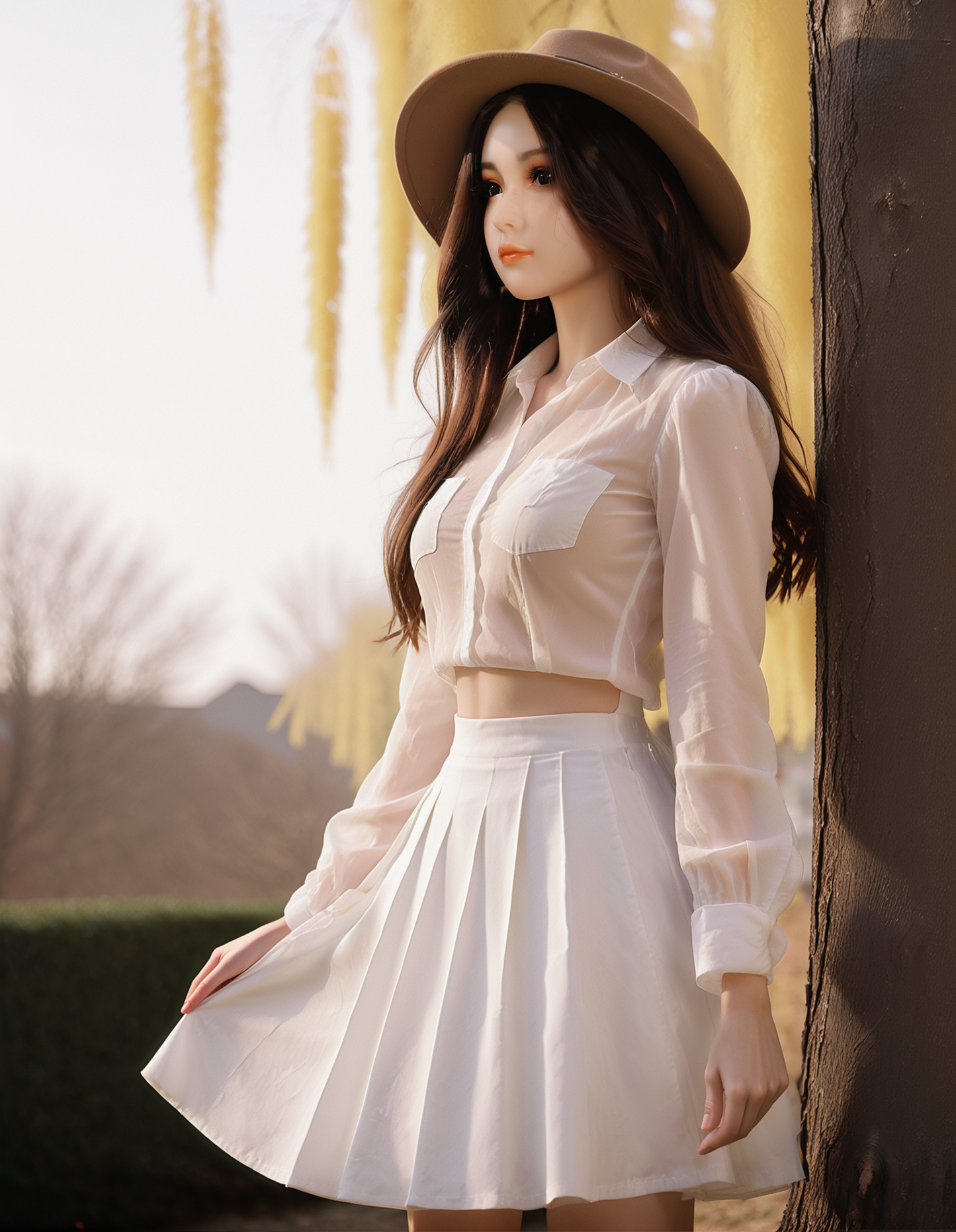 Aibei #AB2: Lifelike 148cm C-Cup TPE & Silicone Sex Doll with Realistic Head - Your Ultimate Companion