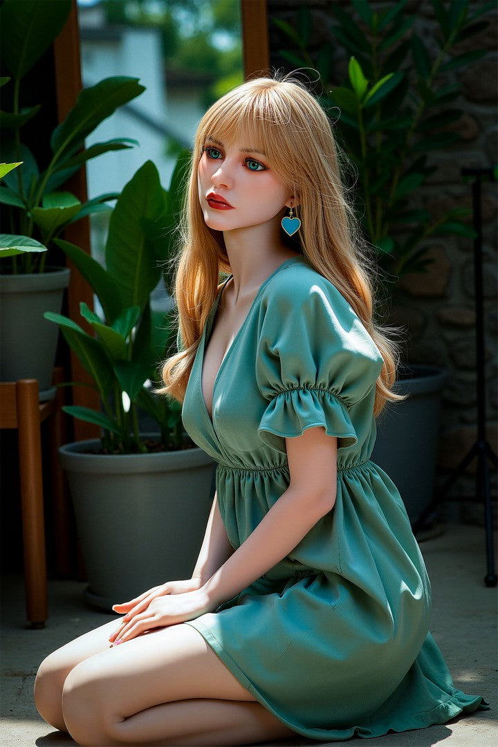 Aibei AB27: 150cm Realistic F-Cup Silicone Head & TPE Body Sex Doll with Movable Joints