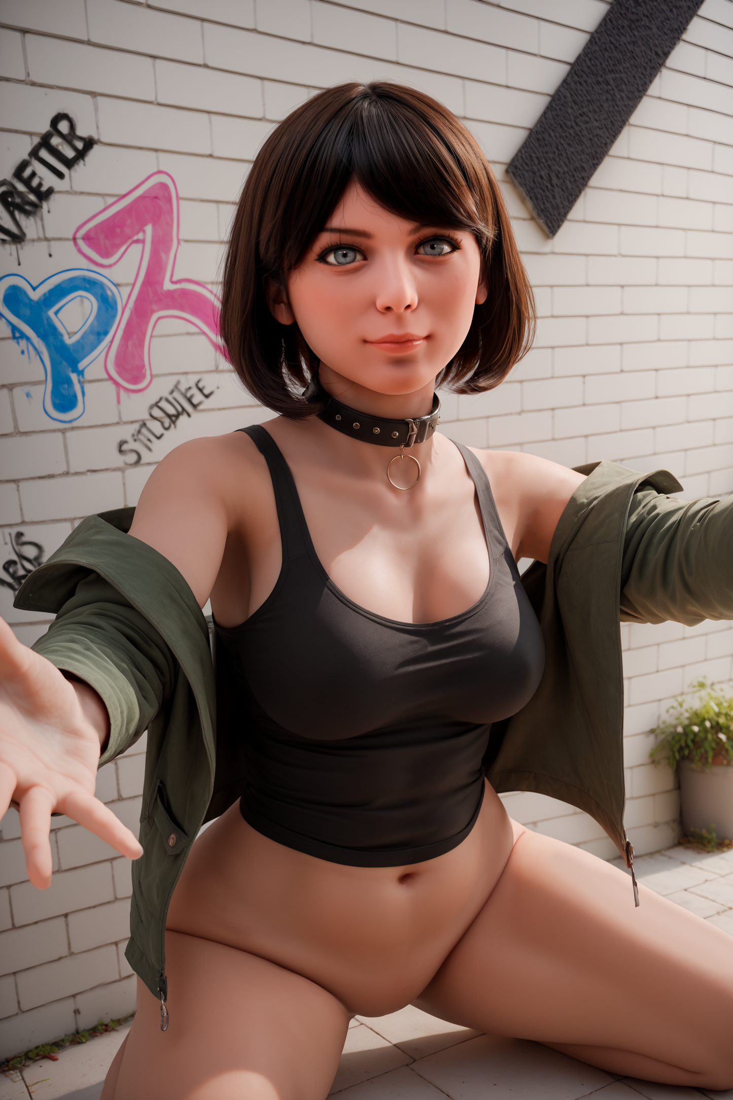 #AB17: Lifelike 151cm TPE F-Cup Silicone Head Sex Doll - Aibei's Realistic Companion