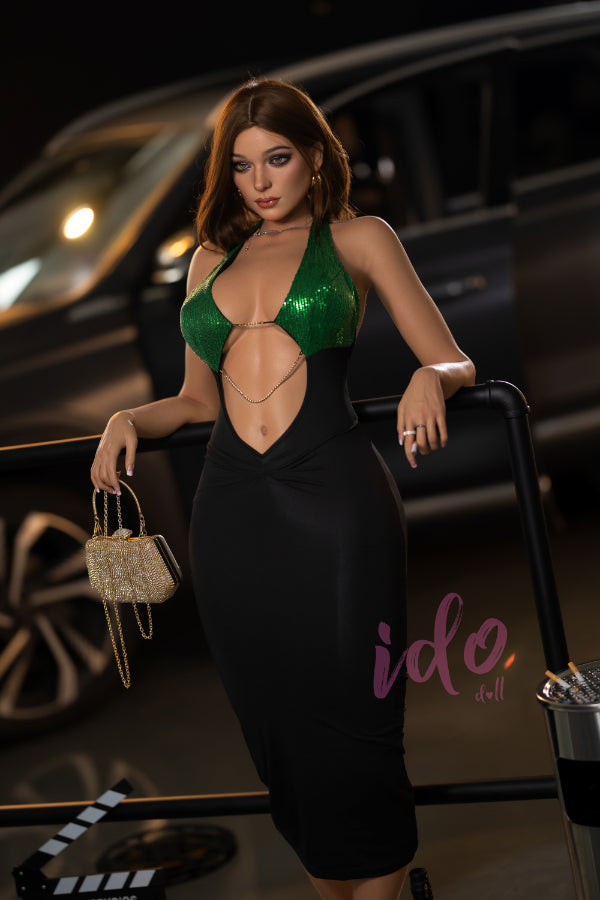 167cm/5ft6 F cup Tanned Skin European Silicone BBW Sex Doll ID1H -Tatiana