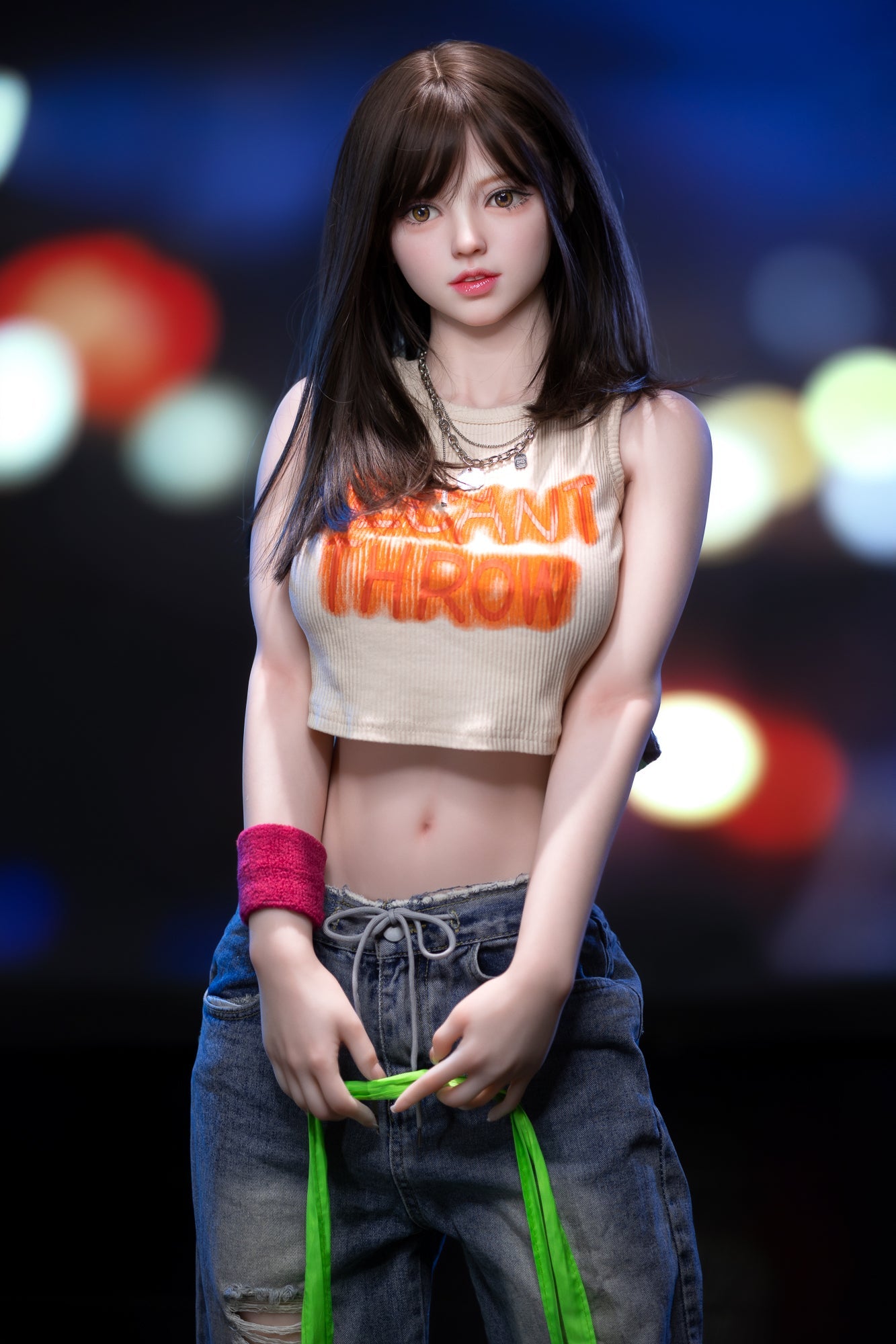157cm E-Cup TPE Aibei Doll - Realistic & Expressive Exhibition Model