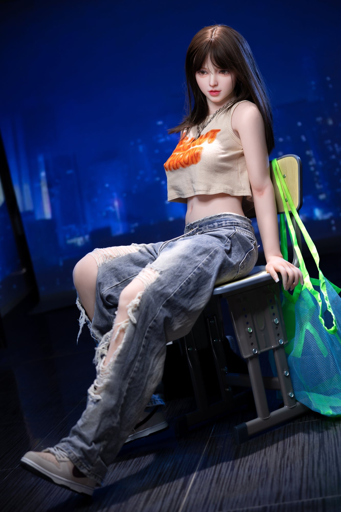157cm E-Cup TPE Aibei Doll - Realistic & Expressive Exhibition Model
