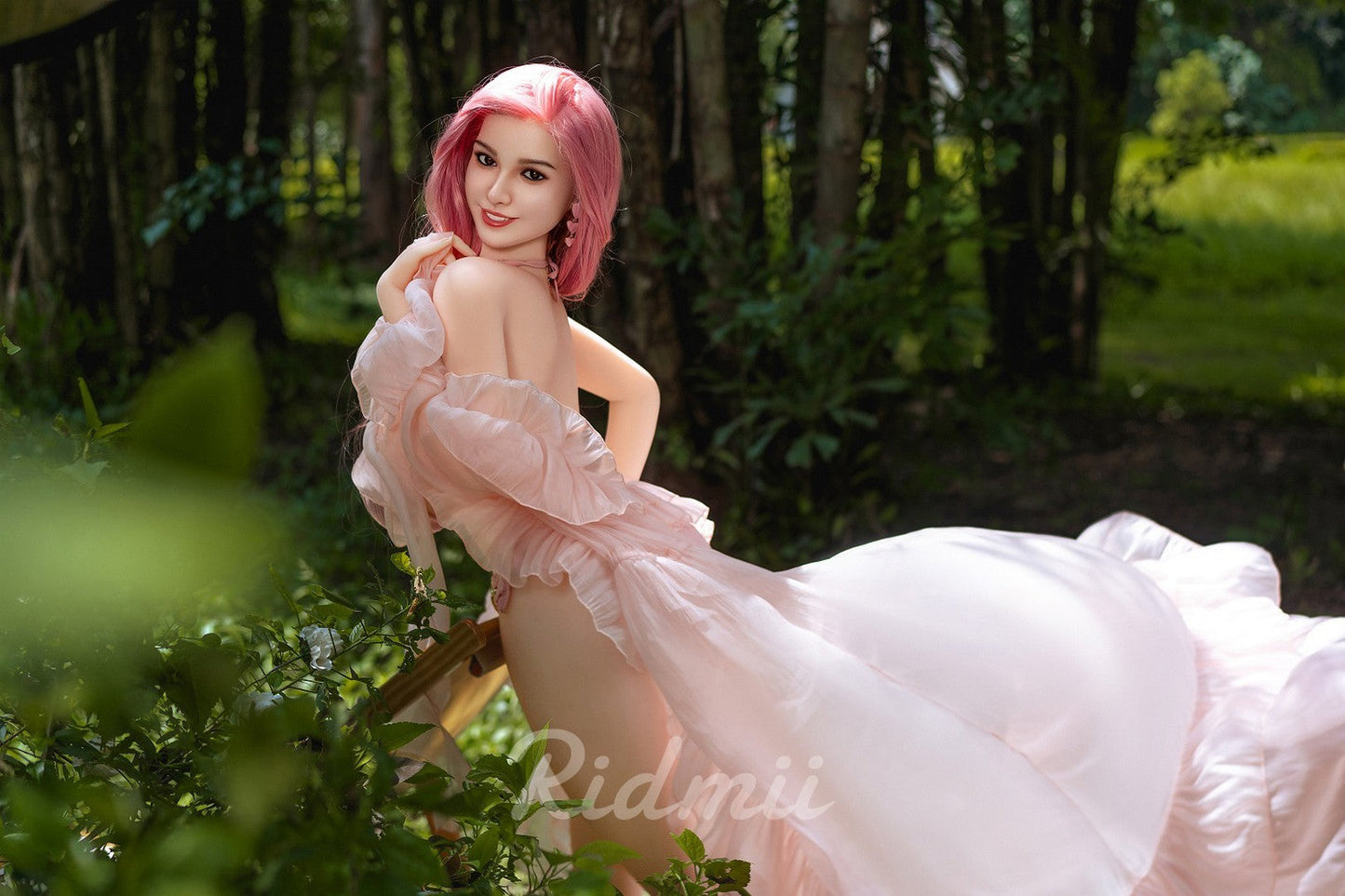 Ridmii Doll Cara: 161cm Life-Size Silicone Head TPE Body Sex Doll