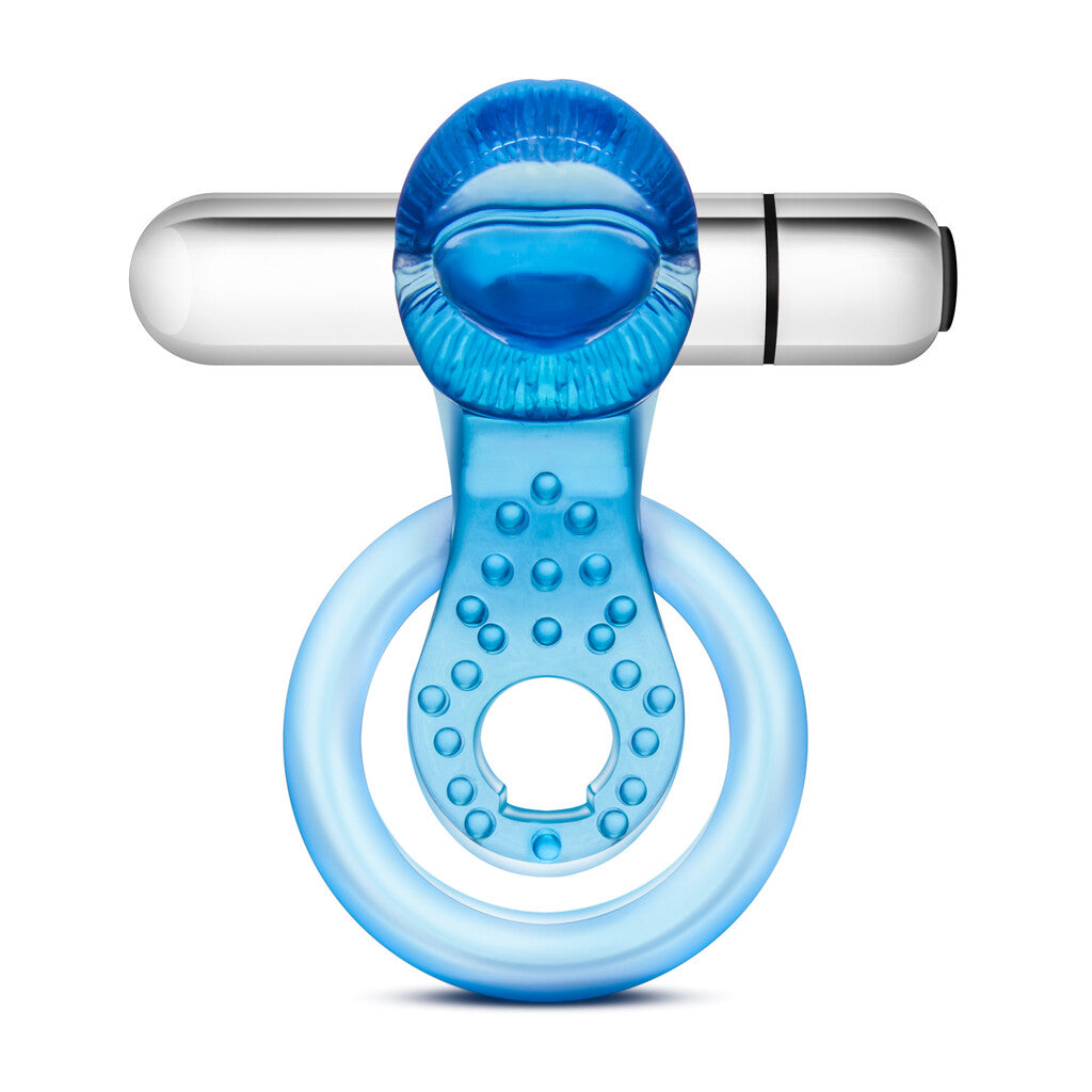 Tongue Her—Couple's Double Ring Vibe - Love Dolls 4U