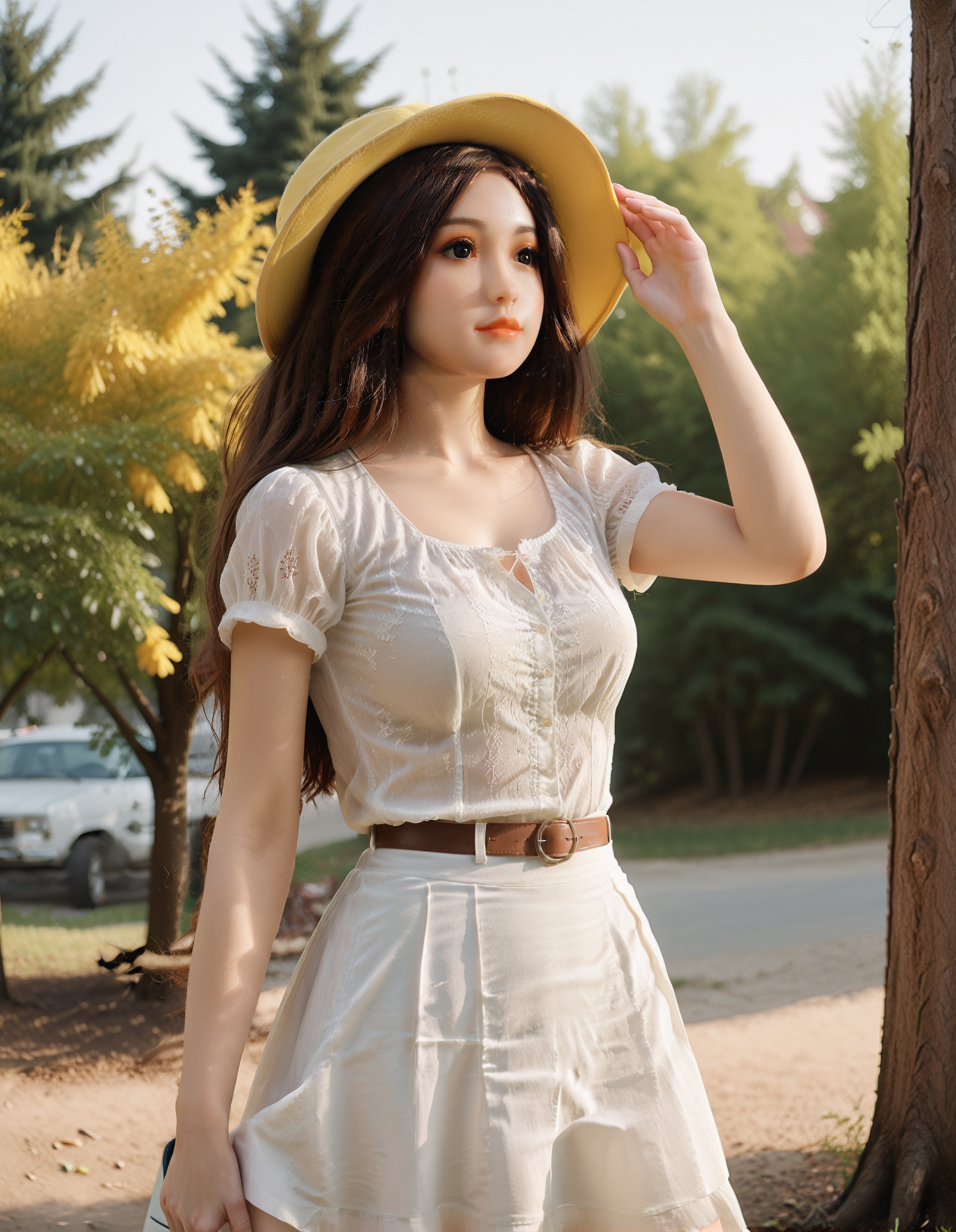 Aibei #AB2: Lifelike 148cm C-Cup TPE & Silicone Sex Doll with Realistic Head - Your Ultimate Companion