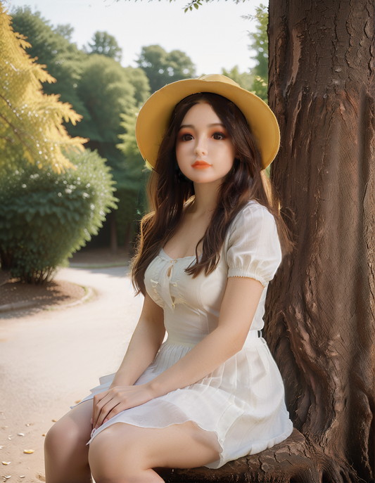 Aibei #AB2: Lifelike 148cm C-Cup TPE & Silicone Sex Doll with Realistic Head - Your Ultimate Companion