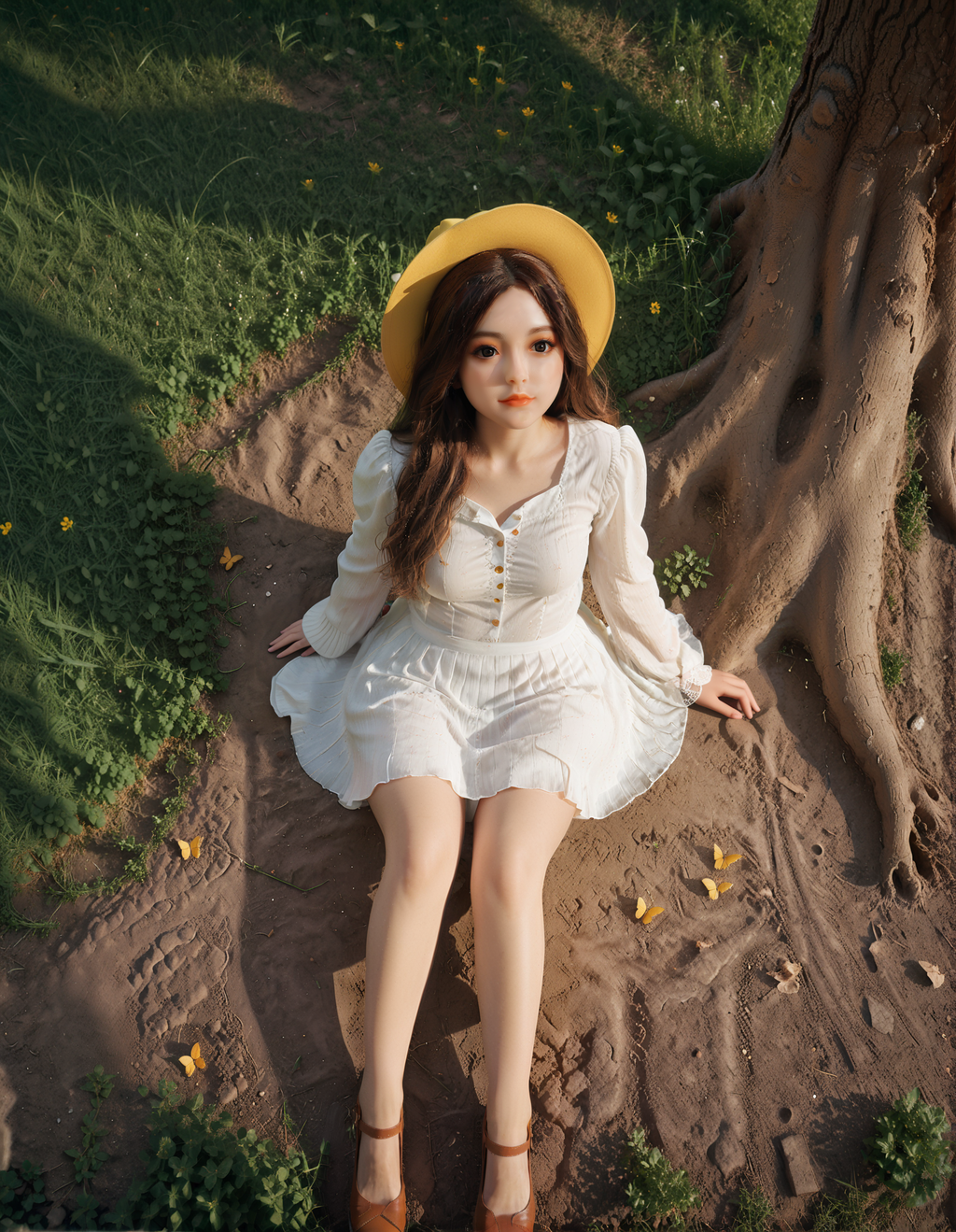 Aibei #AB2: Lifelike 148cm C-Cup TPE & Silicone Sex Doll with Realistic Head - Your Ultimate Companion - Love Dolls 4U
