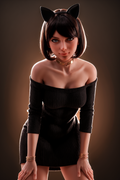 #AB17: Lifelike 151cm TPE F-Cup Silicone Head Sex Doll - Aibei's Realistic Companion - Love Dolls 4U
