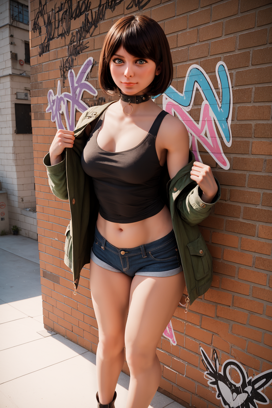 #AB17: Lifelike 151cm TPE F-Cup Silicone Head Sex Doll - Aibei's Realistic Companion