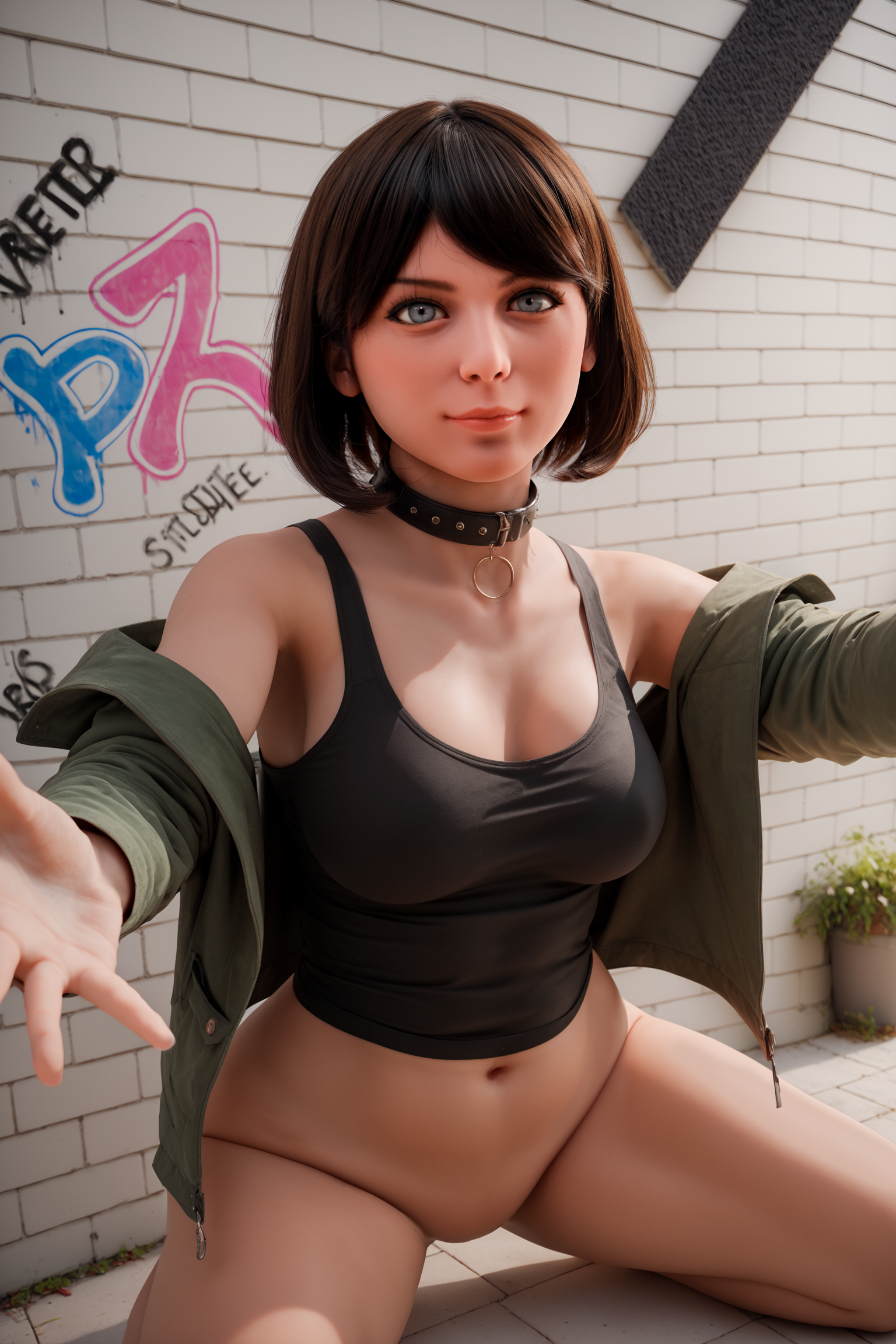 #AB17: Lifelike 151cm TPE F-Cup Silicone Head Sex Doll - Aibei's Realistic Companion
