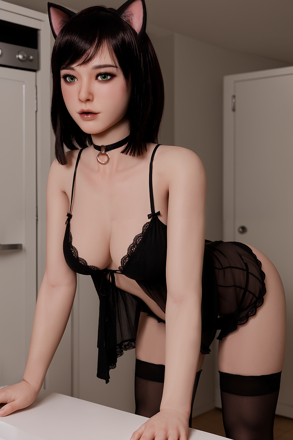 166cm G-Cup Lifelike TPE Silicone Love Doll with Realistic Head - Aibei Doll #AB11