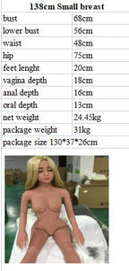 Celeste - 138cm Aibei TPE doll, USA Stock - specifications