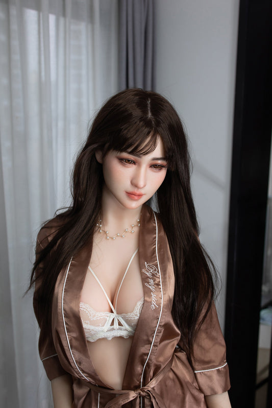 Aibei 158cm E-Cup Lifelike TPE Silicone Head Sex Doll - Realistic Companion