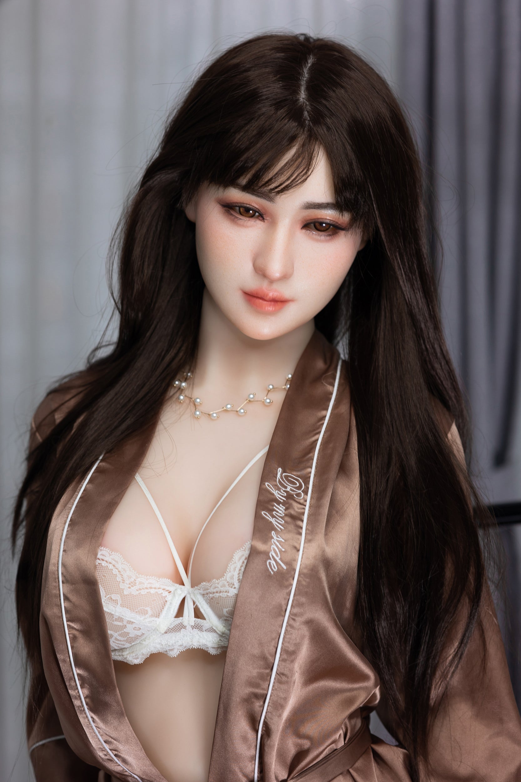 Aibei 158cm E-Cup Lifelike TPE Silicone Head Sex Doll - Realistic Companion