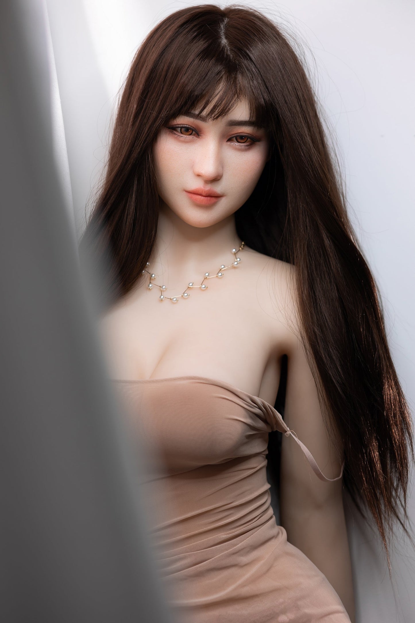 Aibei 158cm E-Cup Lifelike TPE Silicone Head Sex Doll - Realistic Companion