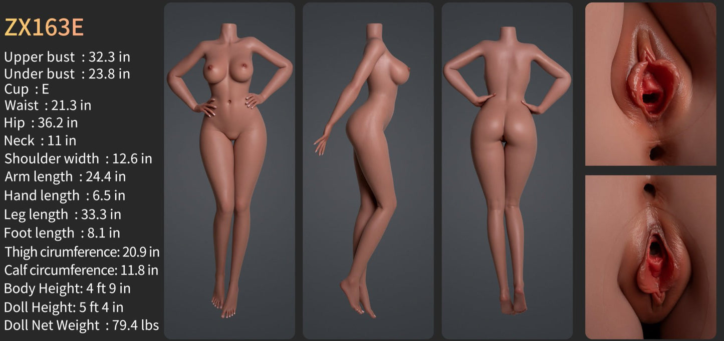 Alyssa Premium Silicone Head (Movable Jaw) + SLE Body Sex Doll - ZELEX® [USA STOCK] – Realistic Sex Doll for Men – Discreet Shipping USA