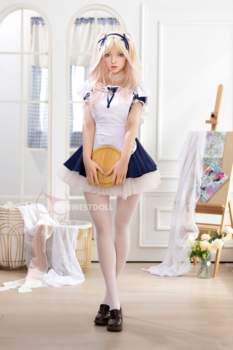 Giselle 159cm A-cup Funwest Full Silicone love doll in white skin - USA stock
