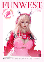 Lily 157cm G-cup Funwest Full Silicone love doll in white skin - USA stock