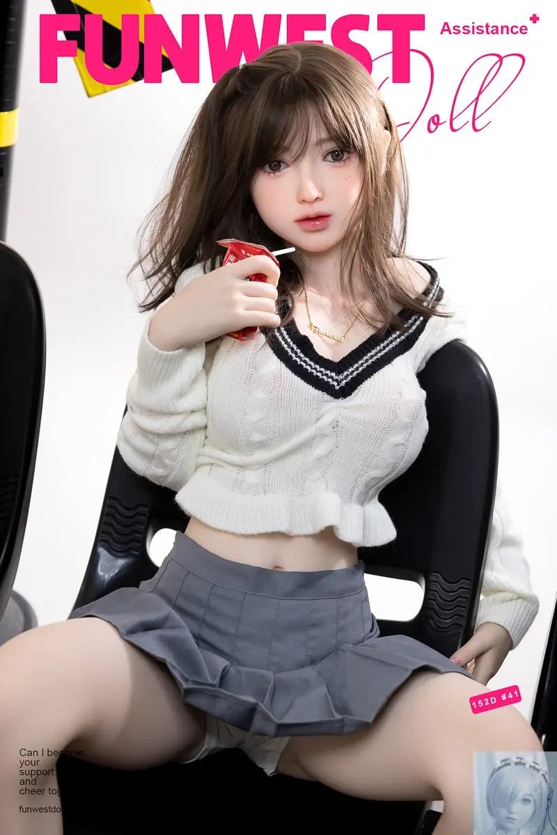 Funwest 152cm D Cup TPE Sex Doll Amy In White - Love Dolls 4U