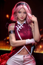Funwest TPE 159cm A Cup Sex Doll Alice Pink Wig - Love Dolls 4U