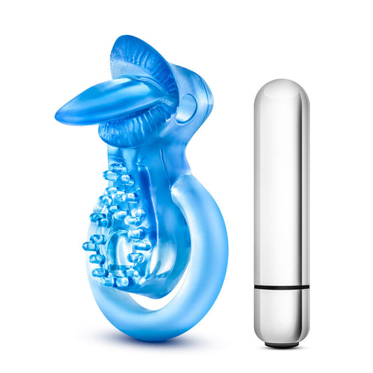 Tongue Her—Couple's Double Ring Vibe - Love Dolls 4U