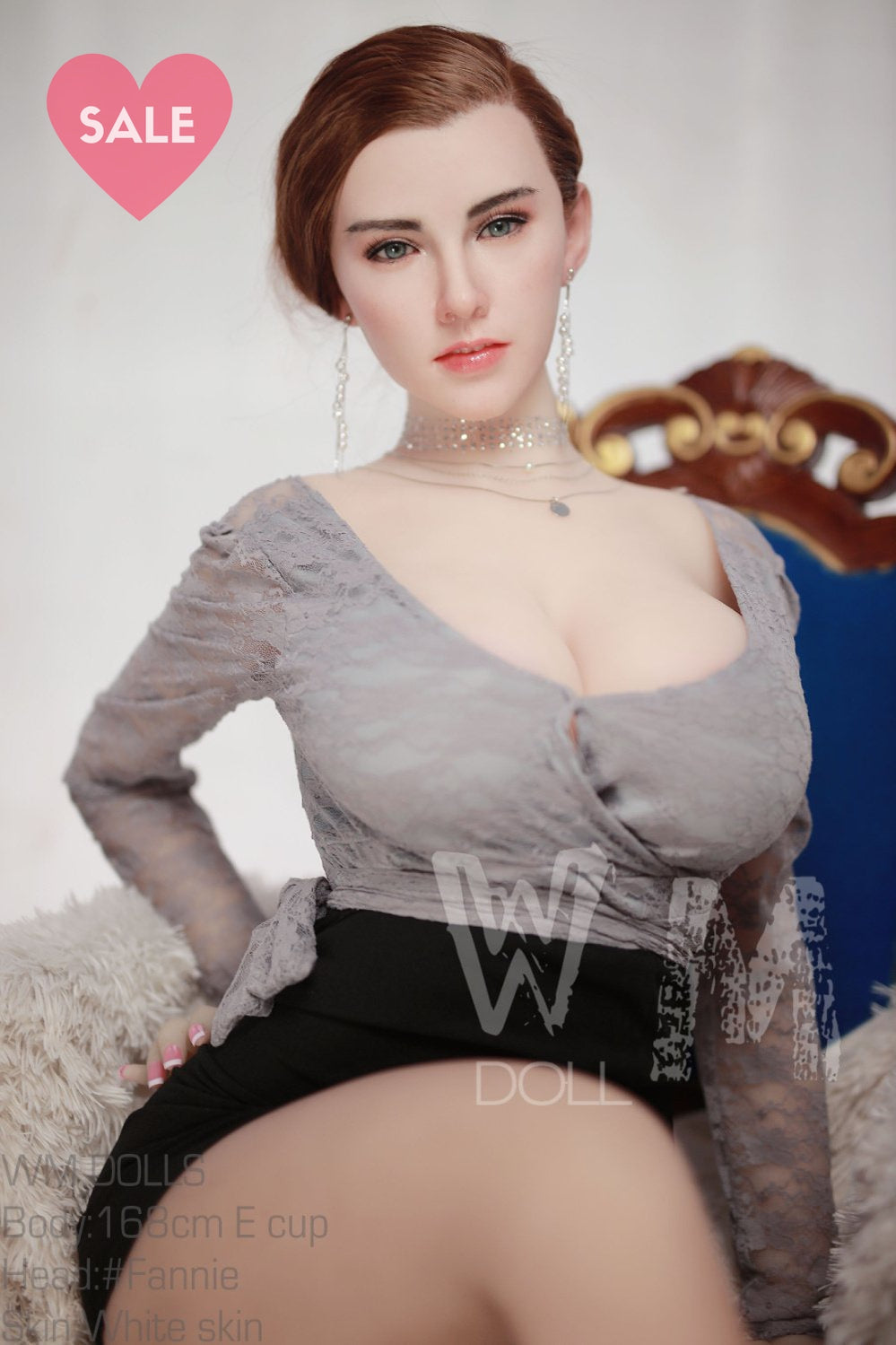 Fannie 5ft 6in (168cm) E-Cup Silicone Sex Doll - WM Dolls - Love Dolls 4U